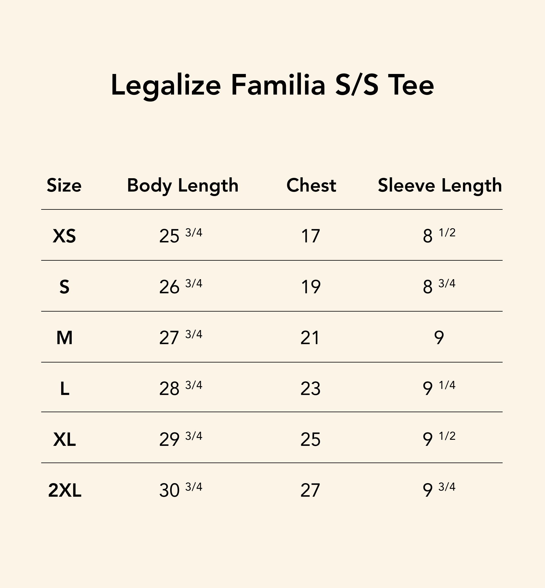 Legalize Familia S/S Shirt