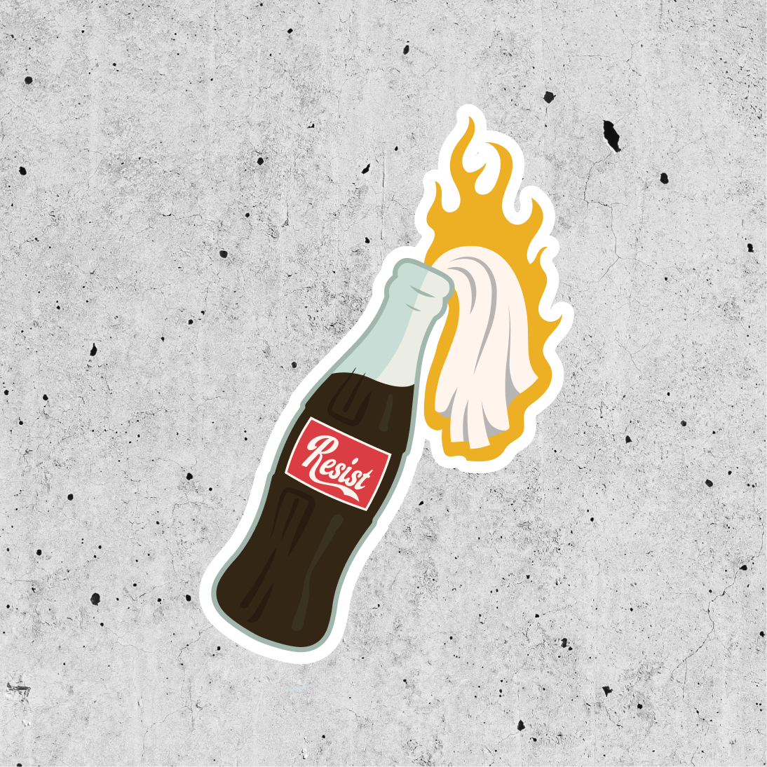 Resist Molotov Sticker