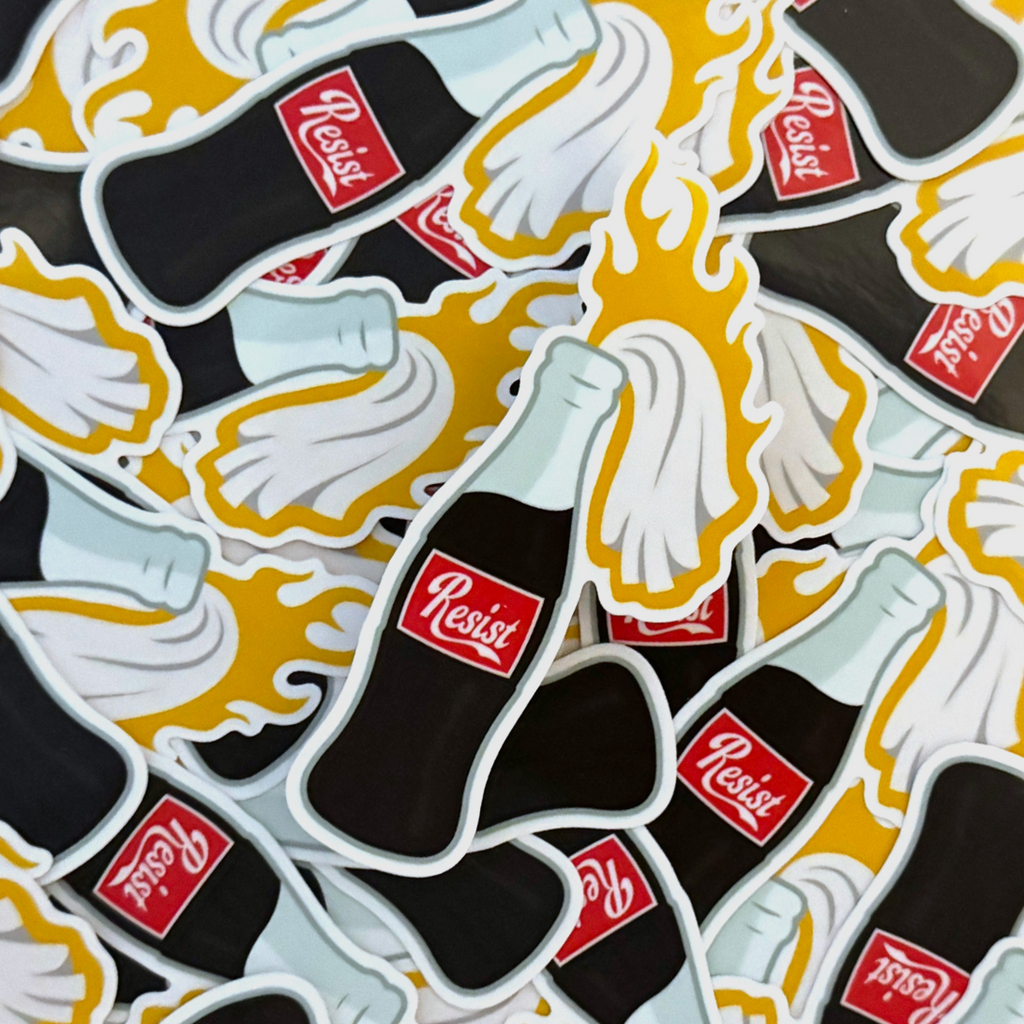 Resist Molotov Sticker
