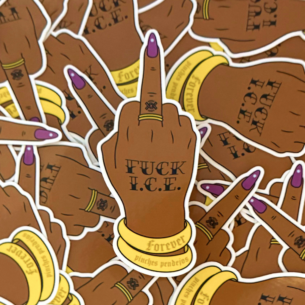 Fuck I.C.E. Hand Tat Sticker