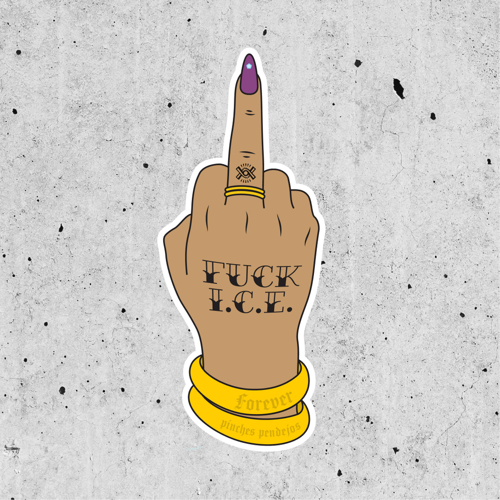 Fuck I.C.E. Hand Tat Sticker