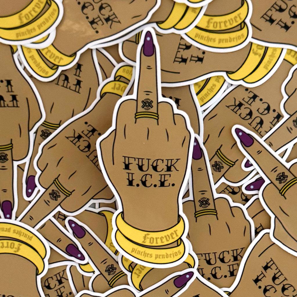 Fuck I.C.E. Hand Tat Sticker
